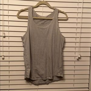 Blue and White striped tank